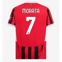 AC Milan Alvaro Morata #7 Domáci futbalový dres 2024-25 Krátky Rukáv